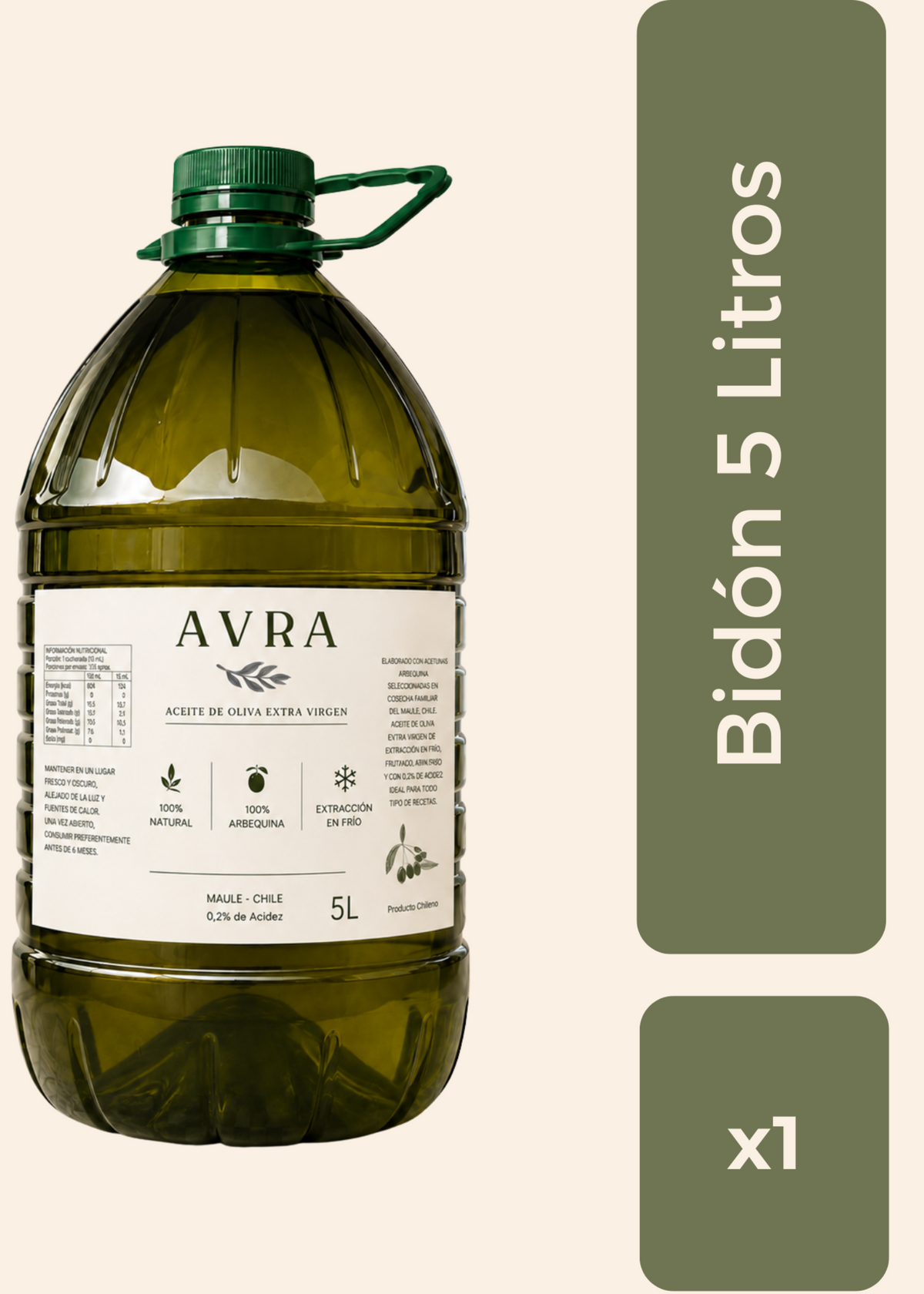Bidón 5 L · Aceite de Oliva Extra Virgen