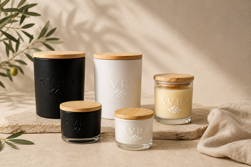 Vela Aromática 260 g · Con aceite de oliva