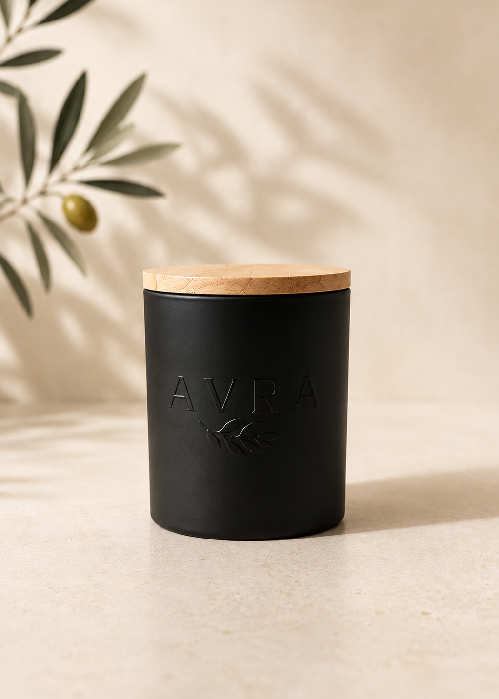 Vela Aromática 340 g · Con aceite de oliva